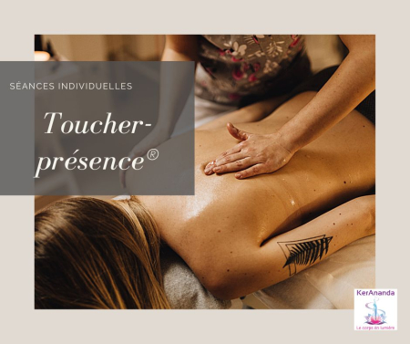 L'Art du Toucher-Présence®, Technique de massage à l'huile sur table créée et marque déposée par Juliette Grollimund Depoorter, KerAnanda, école de massages bien-être agréée par la FFMBE à Rennes